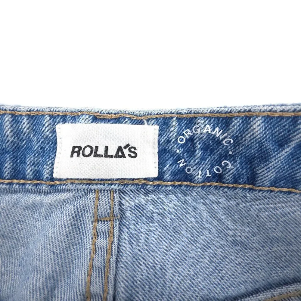 ROLLAS Free People Super Mirage Jean Shorts Boho 70s Vintage High Rise Bermuda
